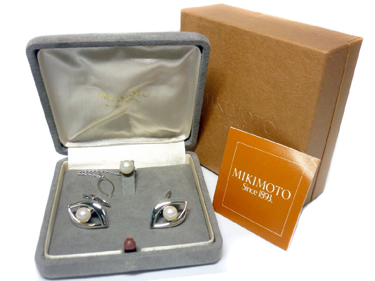 ☆SALE☆　MIKIMOTO　ミキモト　パール　タイタック＆カフス　セット