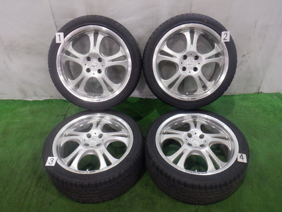 ☆タイヤ 21年製☆ 社外アルミ 4H 100 7JJ +35 17インチ weds Kranze Cerberus アルミホイール タイヤ 215/40ZR17 SAILUN 4本セット