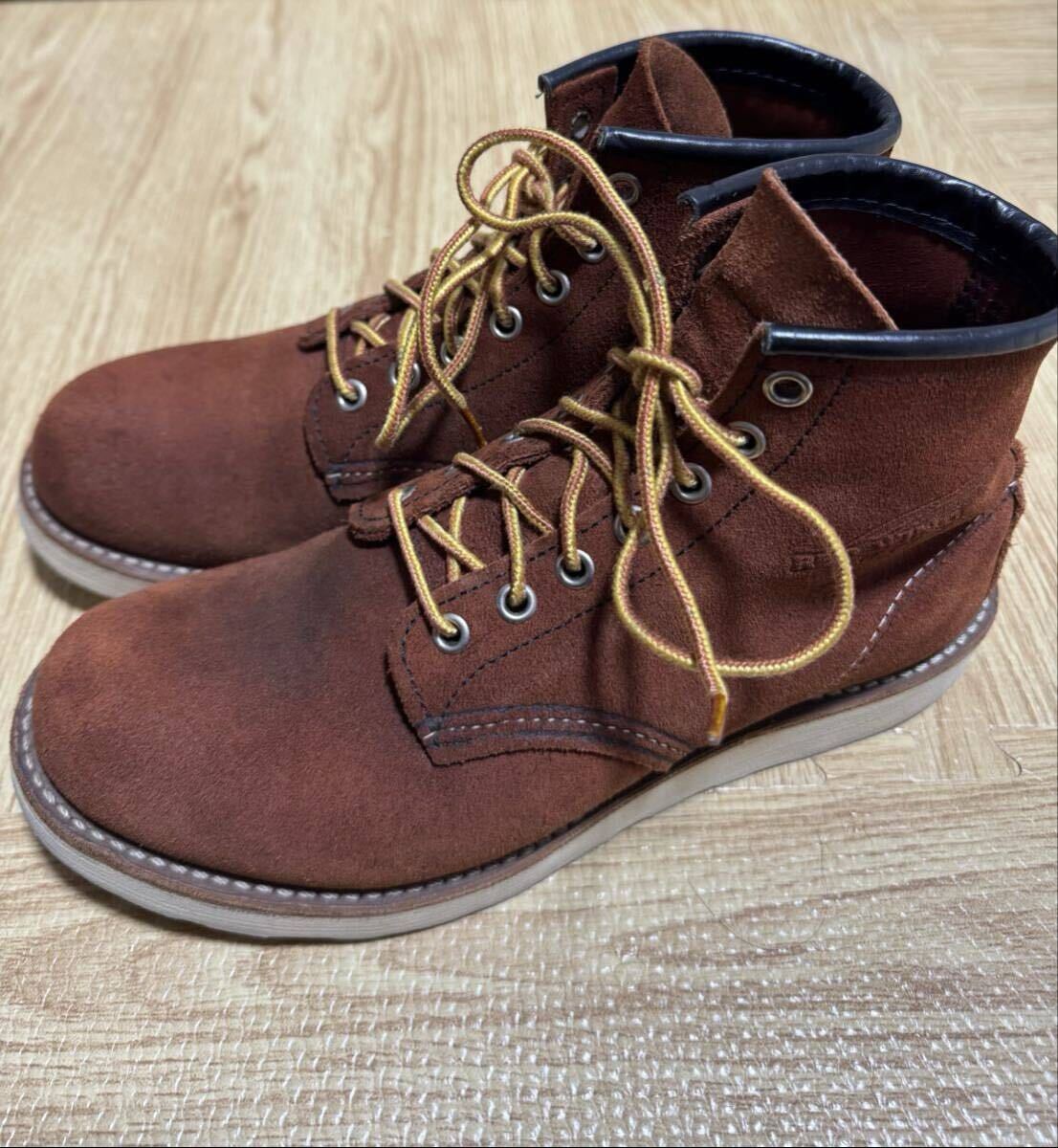 レッドウィング クラシックラウンド us6.5D カッパーアビレーンラフアウト REDWING ブーツ ワークブーツ