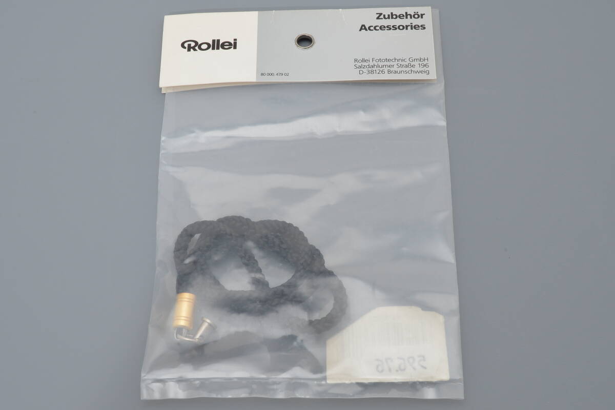 【K-4】ローライ ハンドストラップ 新品 未開封 ブラック ゴールド Rollei