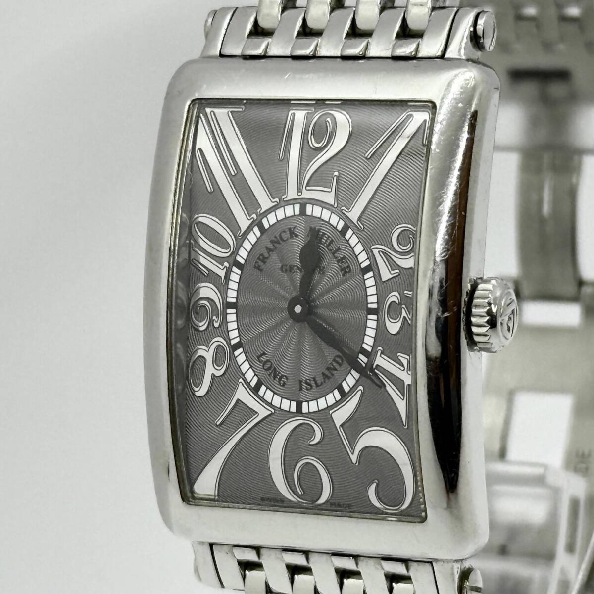 FRANCK MULLER フランクミュラー ロングアイランドレリーフ 100本限定 952QZREL グレー QZ レディース 腕時計 稼働品