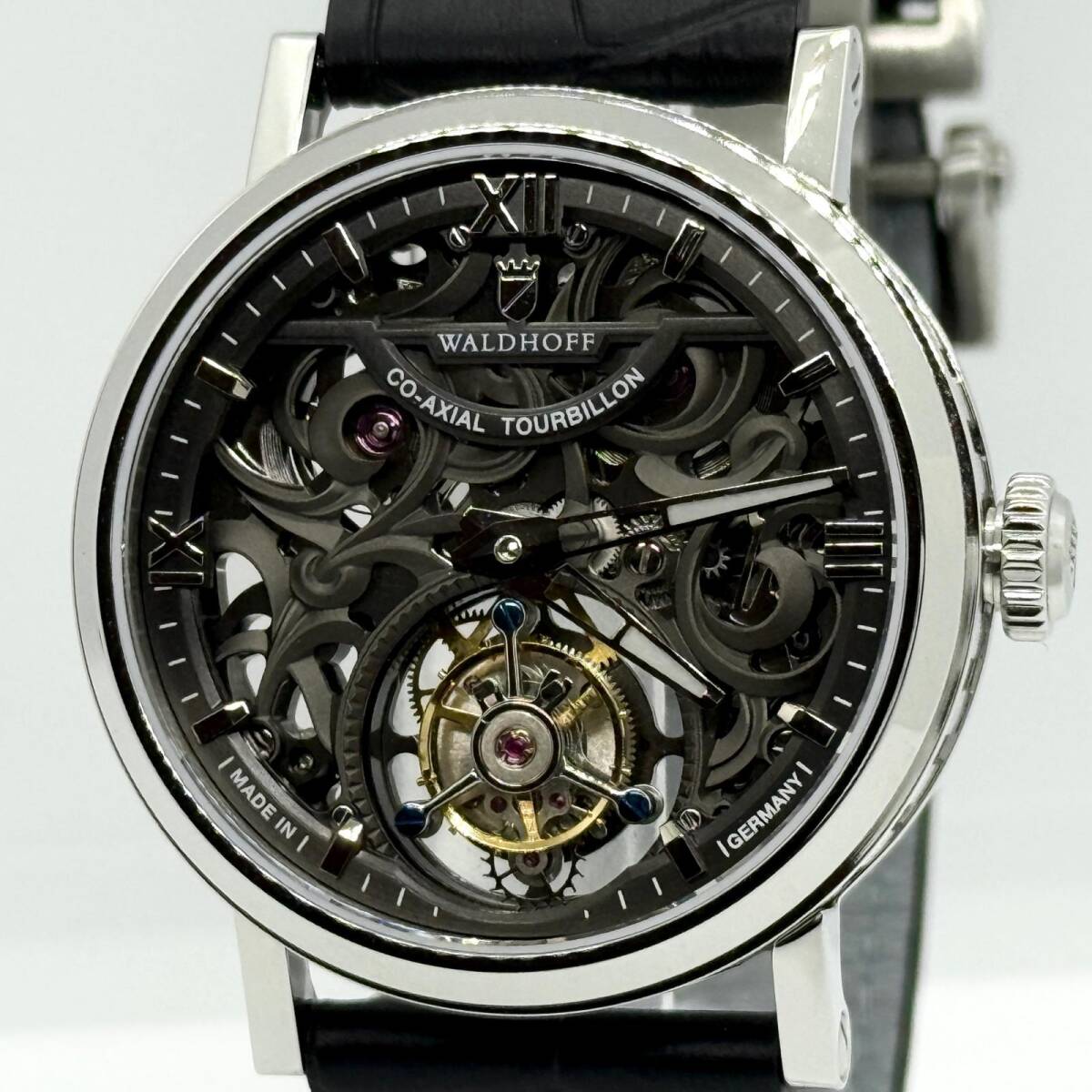 WALDHOFF ヴァルドホフ メトロポリス 187/300 クリア 手巻き メンズ 美品 300本限定 全スケルトン 腕時計