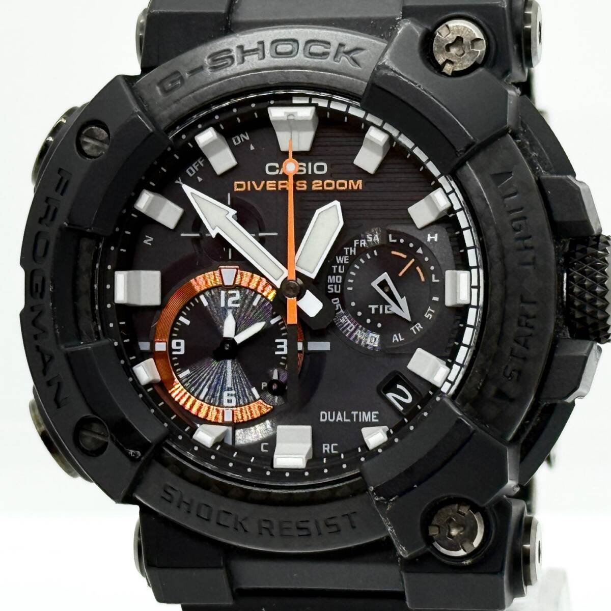 CASIO カシオ G-SHOCK ジーショック FROGMAN フロッグマン GWF-A100XC-1JAF ブラック タフソーラー メンズ 腕時計 稼働品