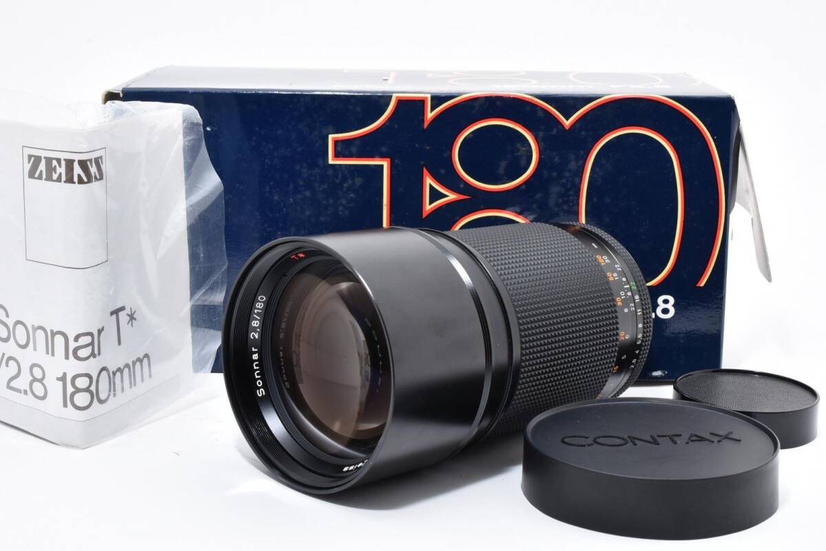 CONTAX Carl Zeiss Sonnar 180mm F2.8 T* 元箱 /2708動作OK 返金保証