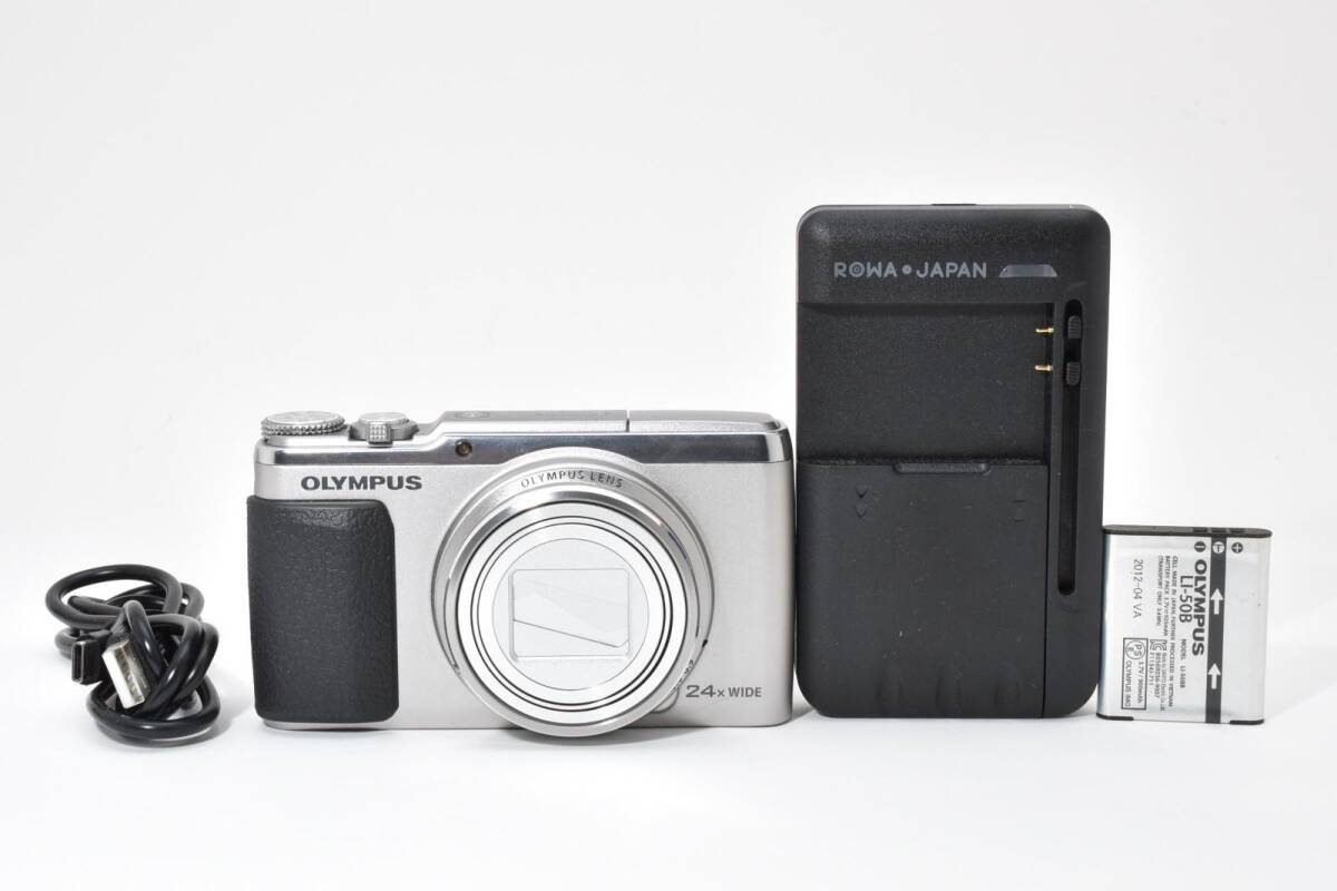 OLYMPUS オリンパス STYLUS SH-50 シルバー/2751動作OK 返金保証