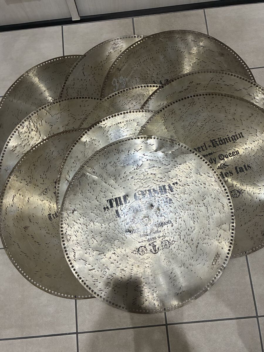 ★レア★現状品★オルゴールディスク まとめ売り10枚セット 直径:約62.6cm