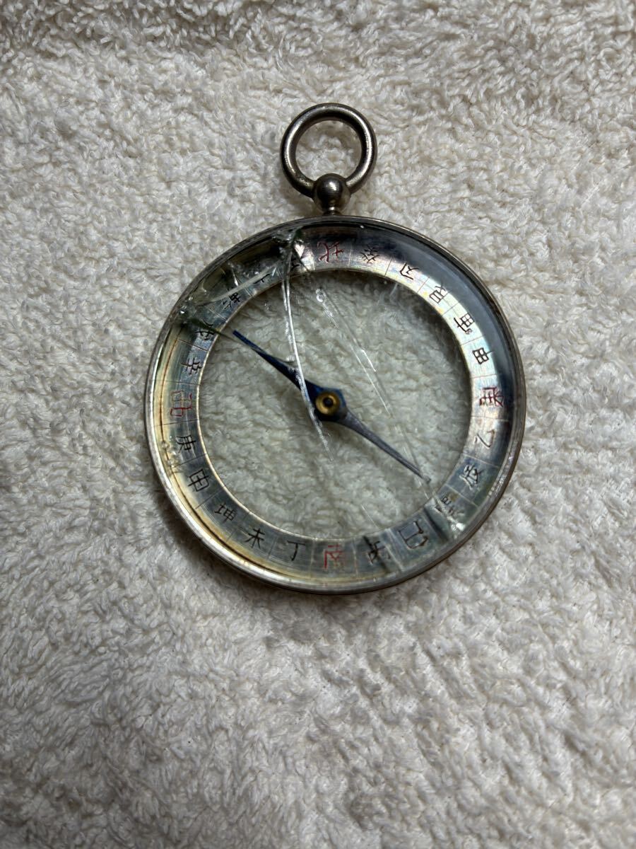 ★レア★アンティーク★　羅針盤　コンパス　文字盤十二支　十干　 骨董品 方位磁石