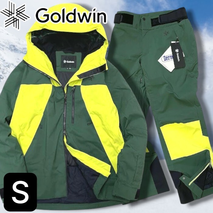 Goldwin ゴールドウィン 新品 定9.6万 透湿防水性 スキー ジャケット パンツ セットアップ 上下 ウェア G13303/G33355A 1/S▲230▼51212s06