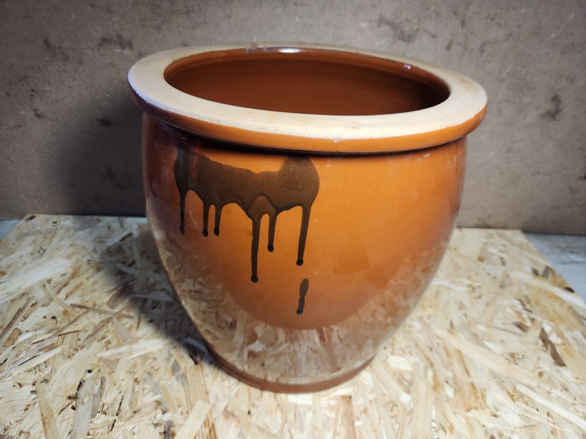 常滑焼 久松窯 かめ壺 鉢 花器 水器 睡蓮鉢 漬物容器 漬物 メダカ 梅干し水漏れなし m