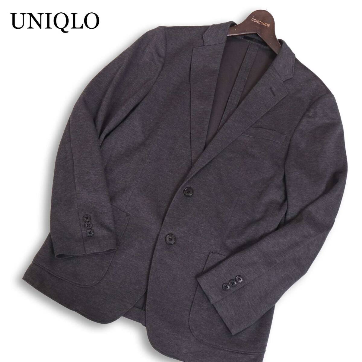 UNIQLO ユニクロ 通年★ アンコン コンフォート テーラード ジャケット Sz.M メンズ グレー