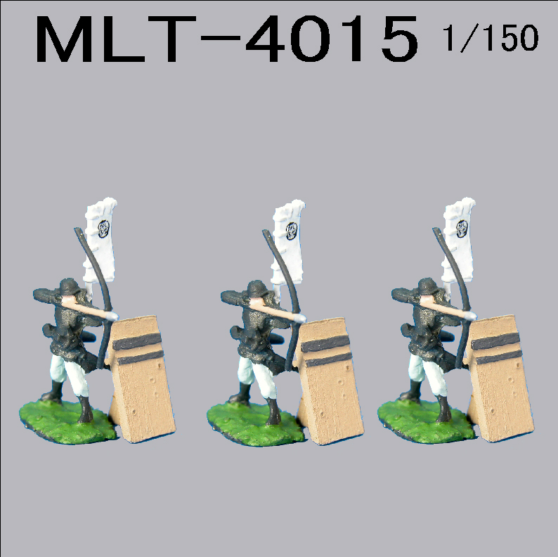 1/150 Nゲージに最適！フィュギュアシリーズ　　MLT4015　弓隊