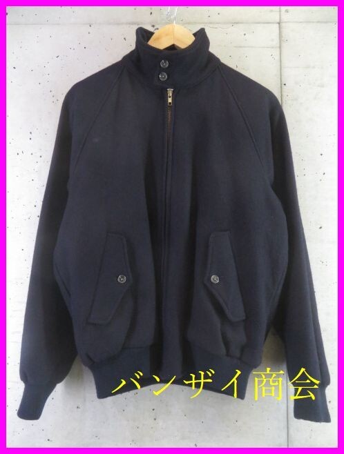 002m40◆良品です◆J.PRESS ジェイプレス メルトンウール G-9 裏地チェック スイングトップジャケット ブルゾン M/ハリントン/ドリズラー