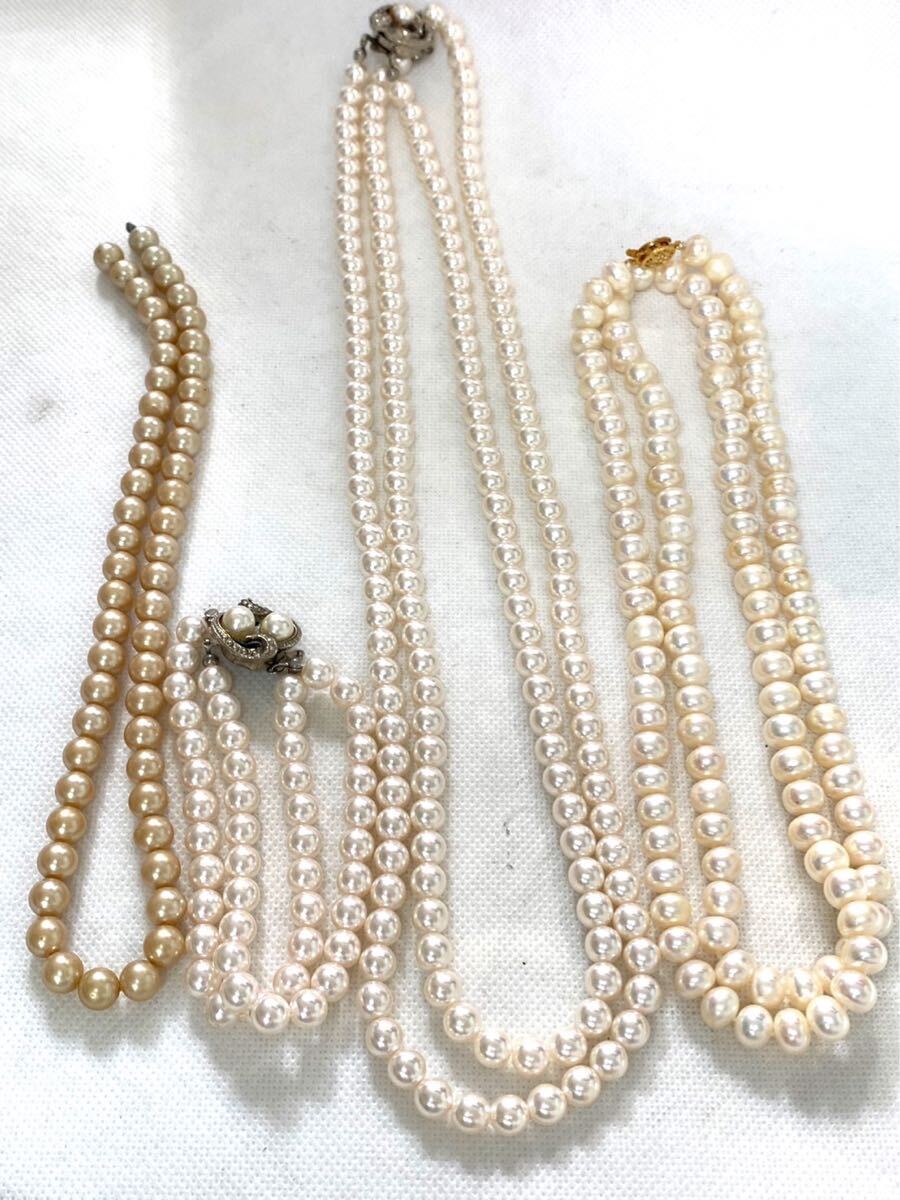 真珠 パール調 ネックレス レディース アクセサリー セット ts012002