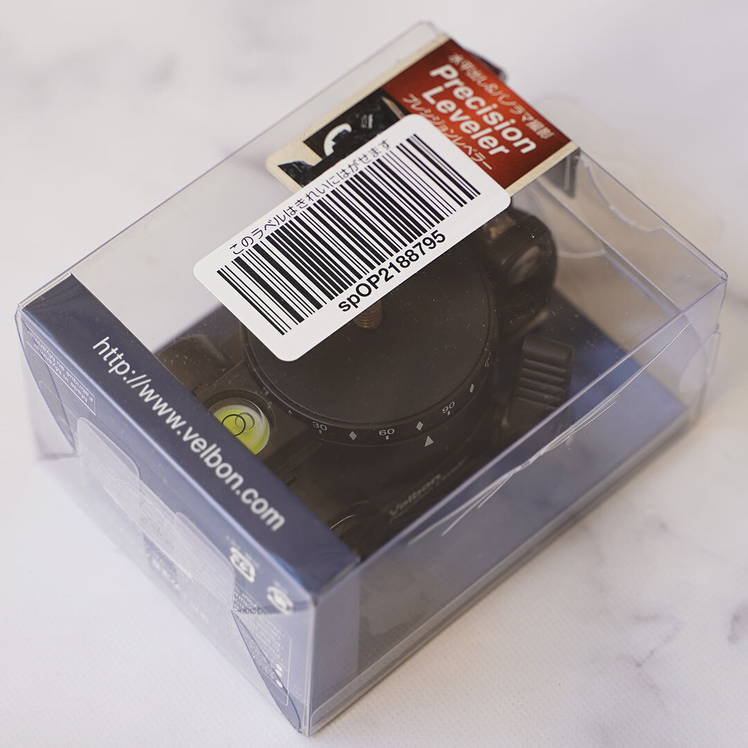 新品・未使用☆Velbon　三脚アクセサリー　Precision Leveler　レベリングユニット&パノラマヘッド　底面径53mm　マグネシウム製　408464