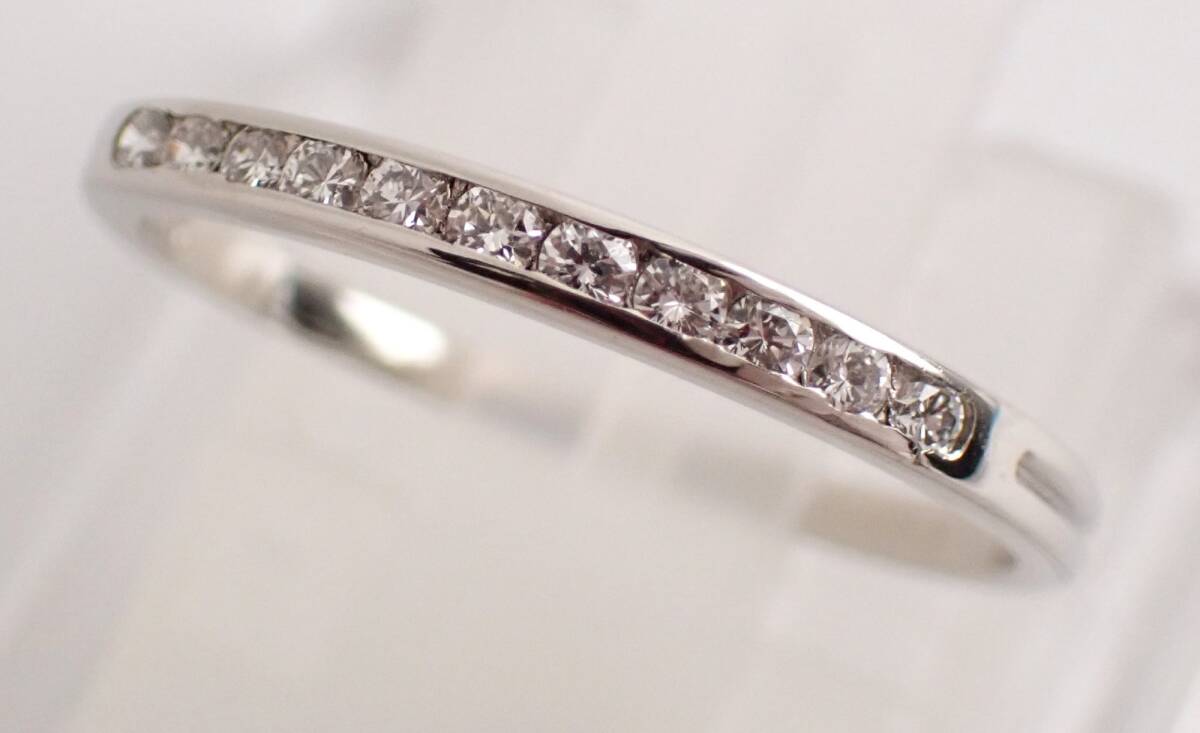 Tiffany&co.(ティファニー) ハーフエタニティチャネルセッティングダイヤモンドリング 11号 IRID/PLAT(PT950) 1.7g レディース