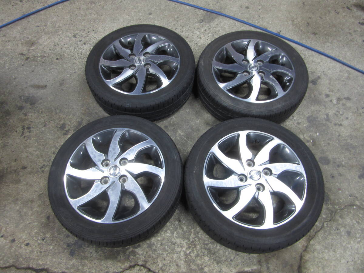 ルークス ML21S ハイウェイスター 純正 14インチ アルミホイール 14X4.5J +50 165/55R14 タイヤ付 4本