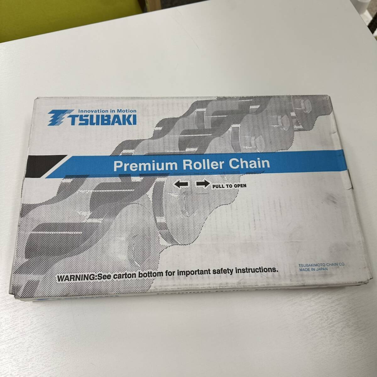 【未開封品】 TSUBAKI Premium Roller Chain プレミアム ローラーチェーン RS80-1-RP-U 120Links A110113 バイク パーツ 現状品 F4442