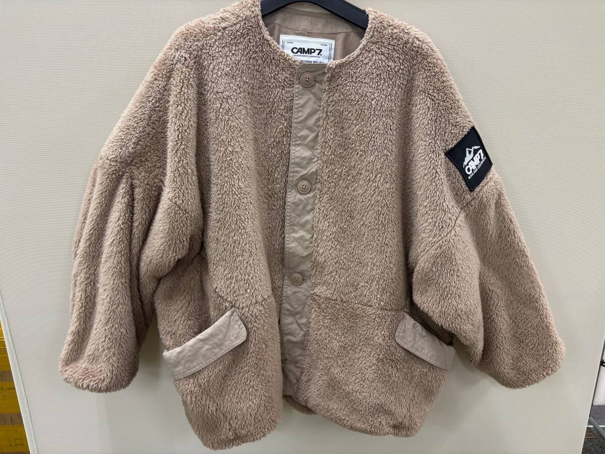 中古品・現状品 CAMP7 チャンプセブン ボアジャケット ベージュ レディース サイズM-L ライトオン アウター 冬 ベトナム製 F4424