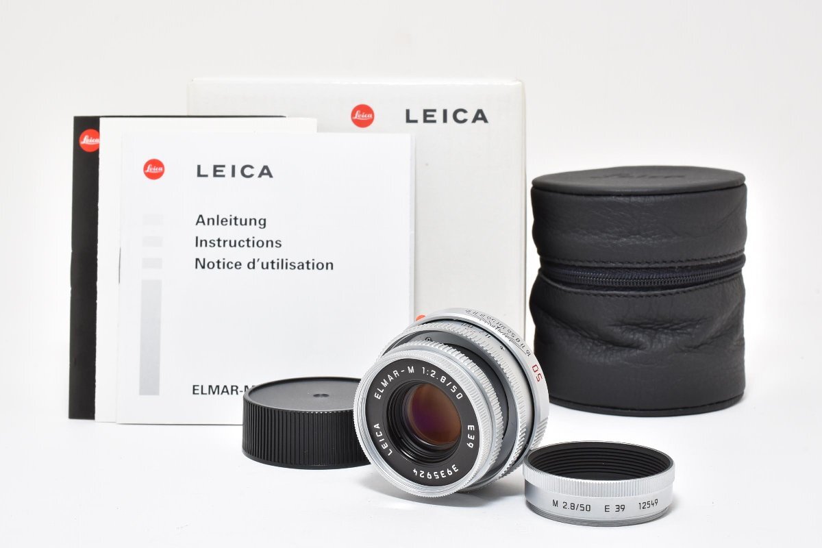 新品未使用 LEICA ELMAR-M 50mm F2.8 シルバー E39 単焦点レンズ