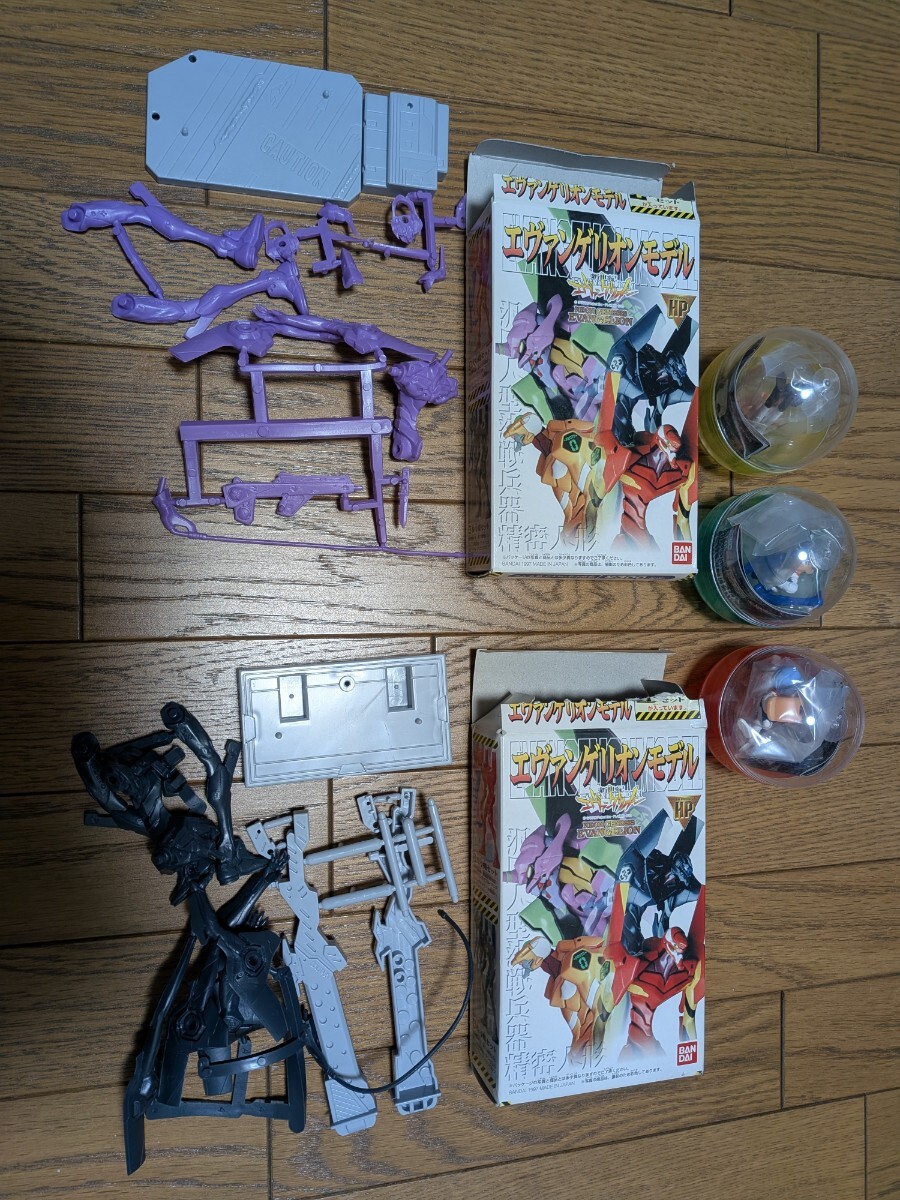 新世紀エヴァンゲリオン HGシリーズカプセルフィギュア エヴァンゲリオンモデル 初号機セット　参号機セット 碇シンジ 綾波レイ 伊吹マヤ
