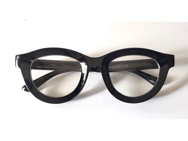 The Master Grid ブラック 太フレーム メガネ 01