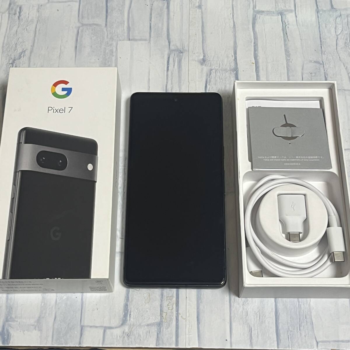 【美品】Google Pixel7 128GB 本体 箱、付属品セット G03Z5 (グーグルピクセル7)