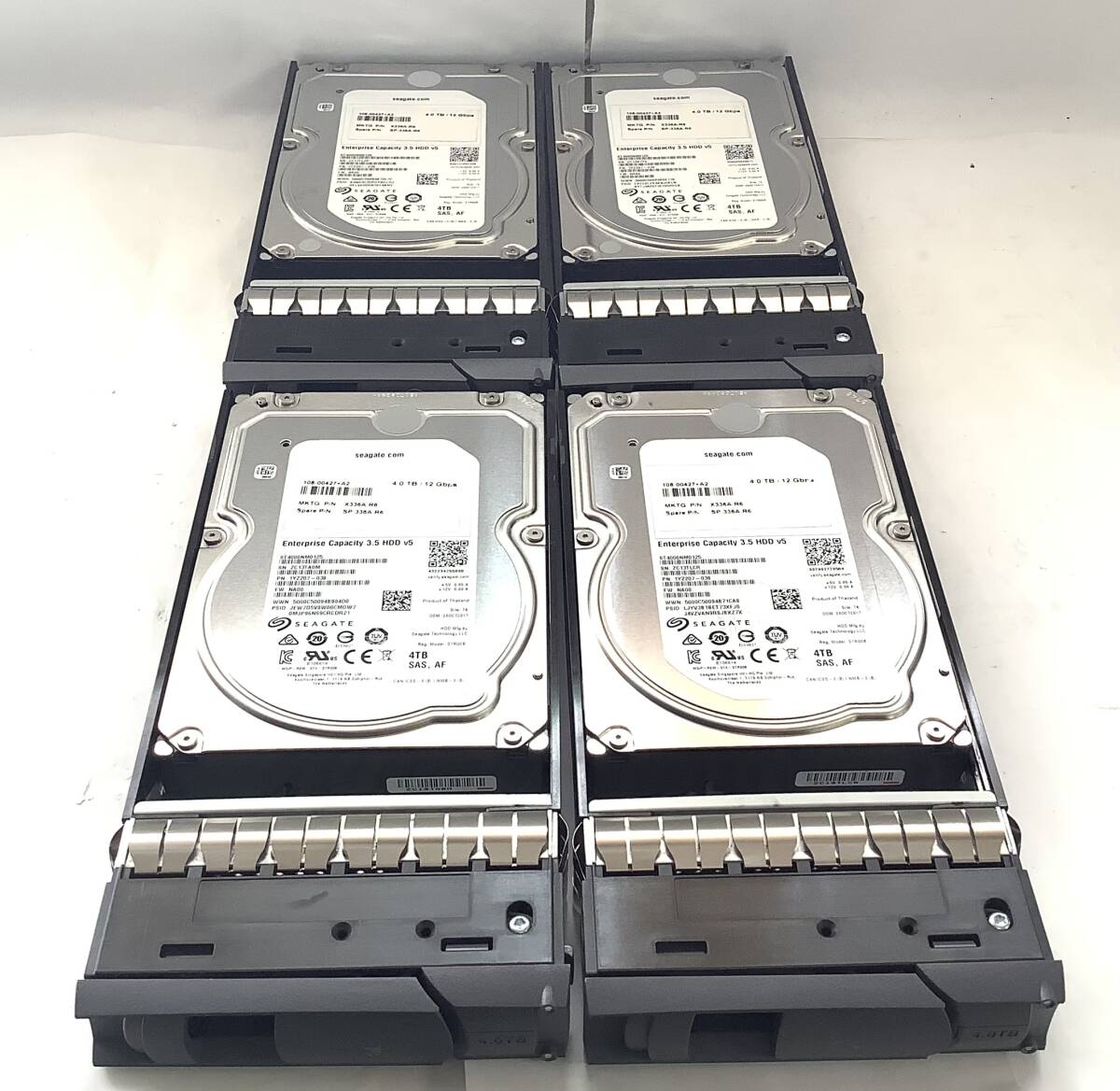 S8021031 SEAGATE 4TB Enterprise Capacity SAS 3.5 HDD V5 4点【中古動作品】080710