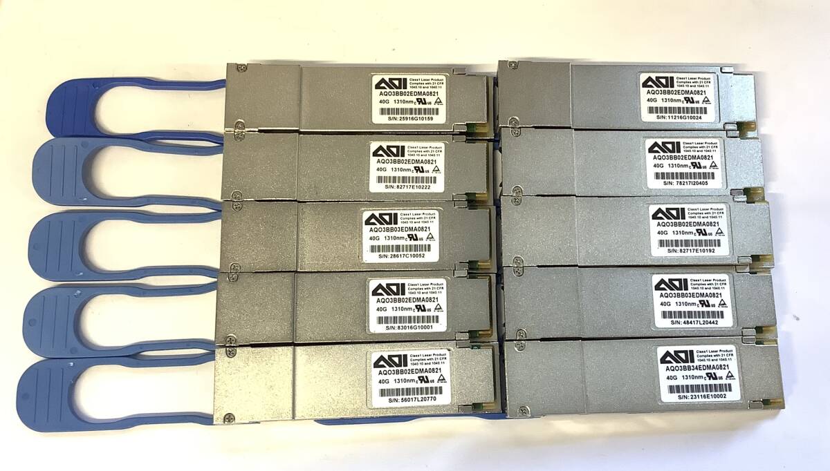 S8020932 AOI 40G AQO3BB02EDMA0821 QSFP+ モジュール 10点 【中古動作品】080721