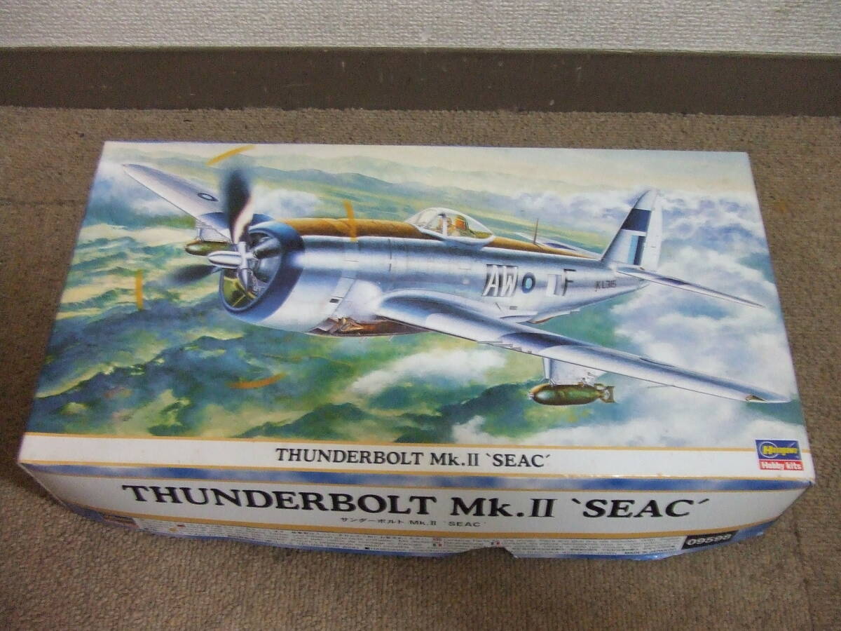 T434 未組立品 ハセガワ プラモデル 1/48 サンダーボルト Mk.Ⅱ SEAC イギリス空軍 戦闘機 09598