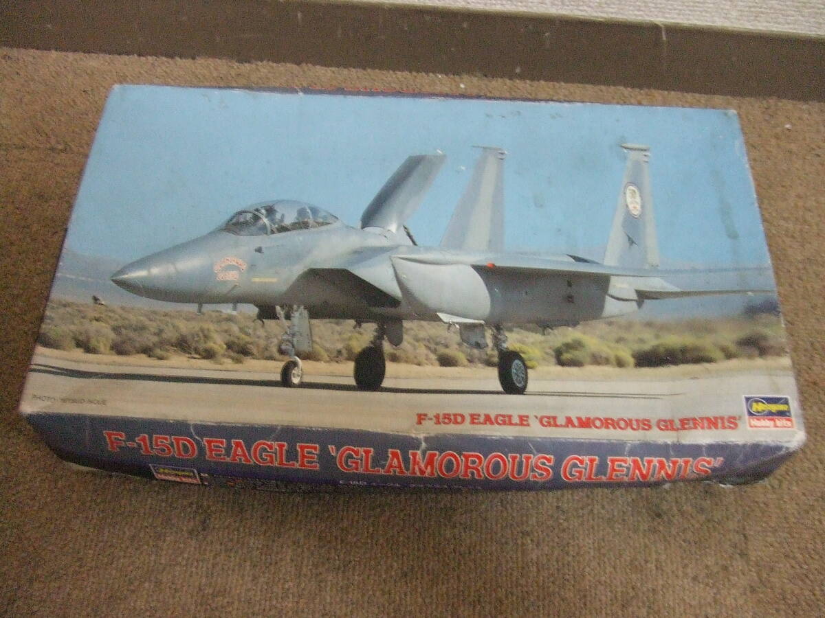 T804 未組立品!プラモデル ハセガワ 1/72 F-15D イーグル グラマラス グレニス アメリカ空軍 複座戦闘機 K135 04095