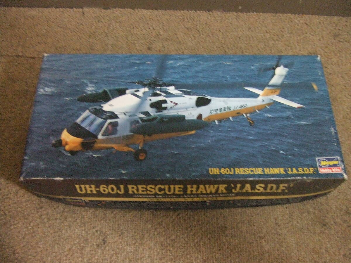 T955 未組立品！ハセガワ プラモデル 1/72 UN-60J レスキューホーク J.A.S.D.F. 救難ヘリコプター DT122 02882 