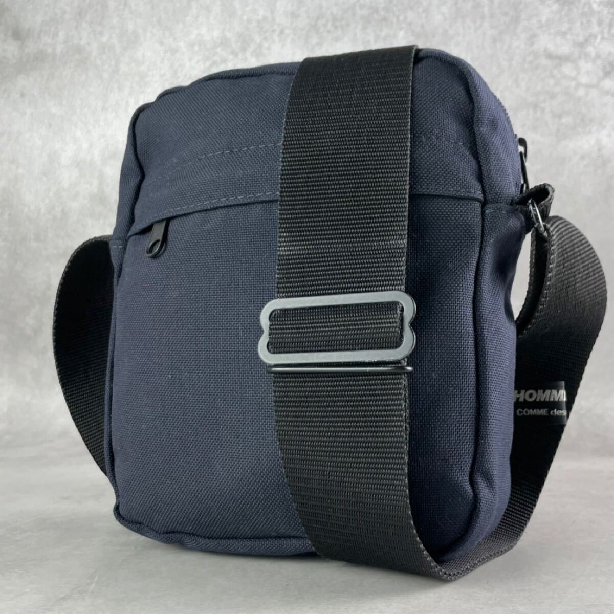 美品◆COMME des GARCONS HOMME DEUX ショルダーバッグ クロスボディ 斜め掛け ナイロン ブルー 青系 メンズ コムデギャルソンオムドゥ