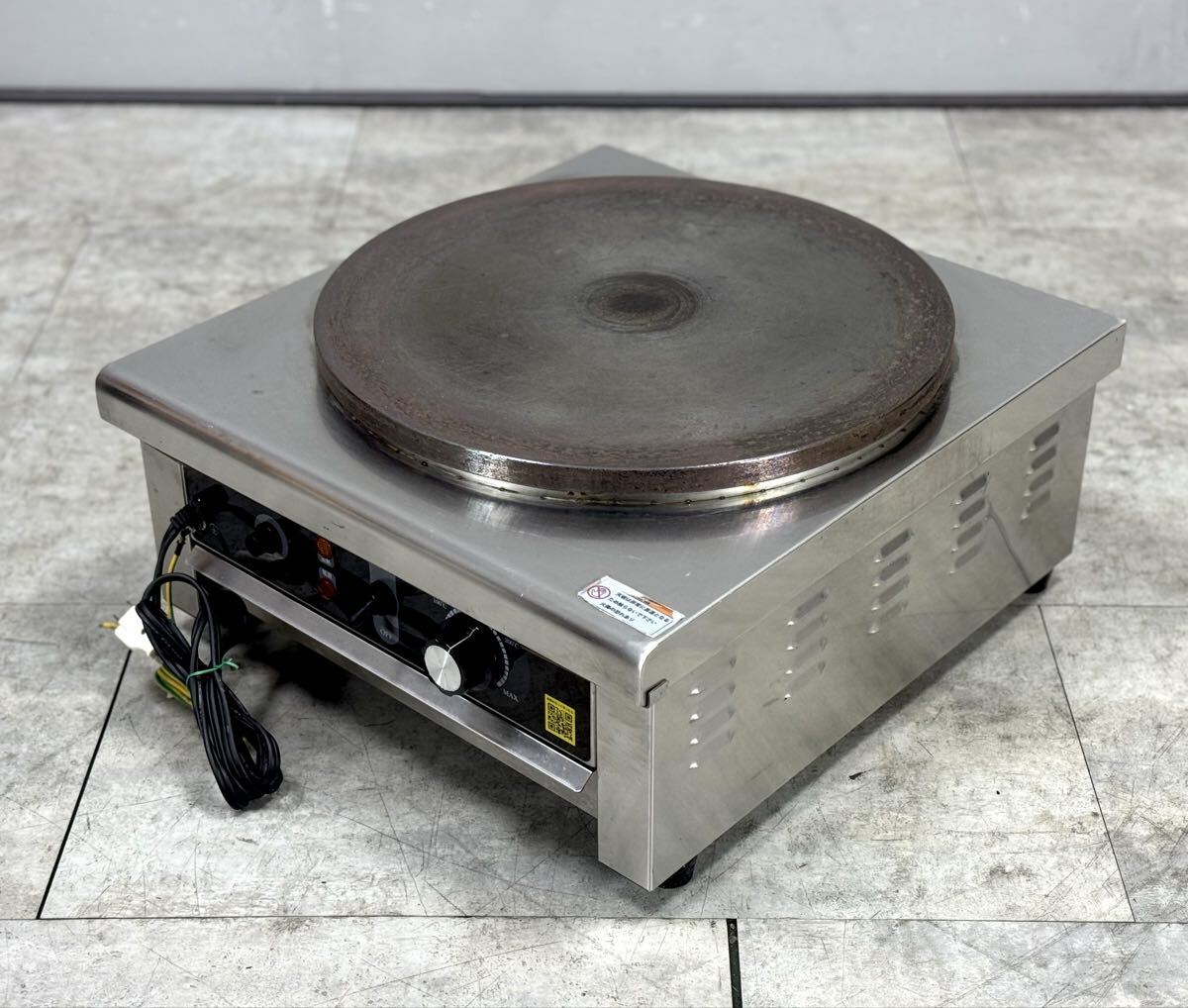 動作品■業務用電気クレープ焼き器 PRO-40CRP-D 安吉 KIPROSTAR クレープ焼き器 卓上型 機器 調理器具 製菓■兵庫県姫路市から A26-086