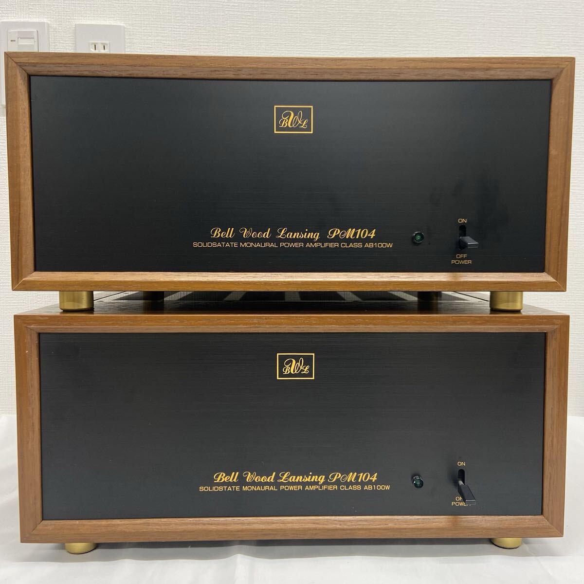 ベルウッドランシング Bell Wood Lansing PM104 パワーアンプ ペア 動作品