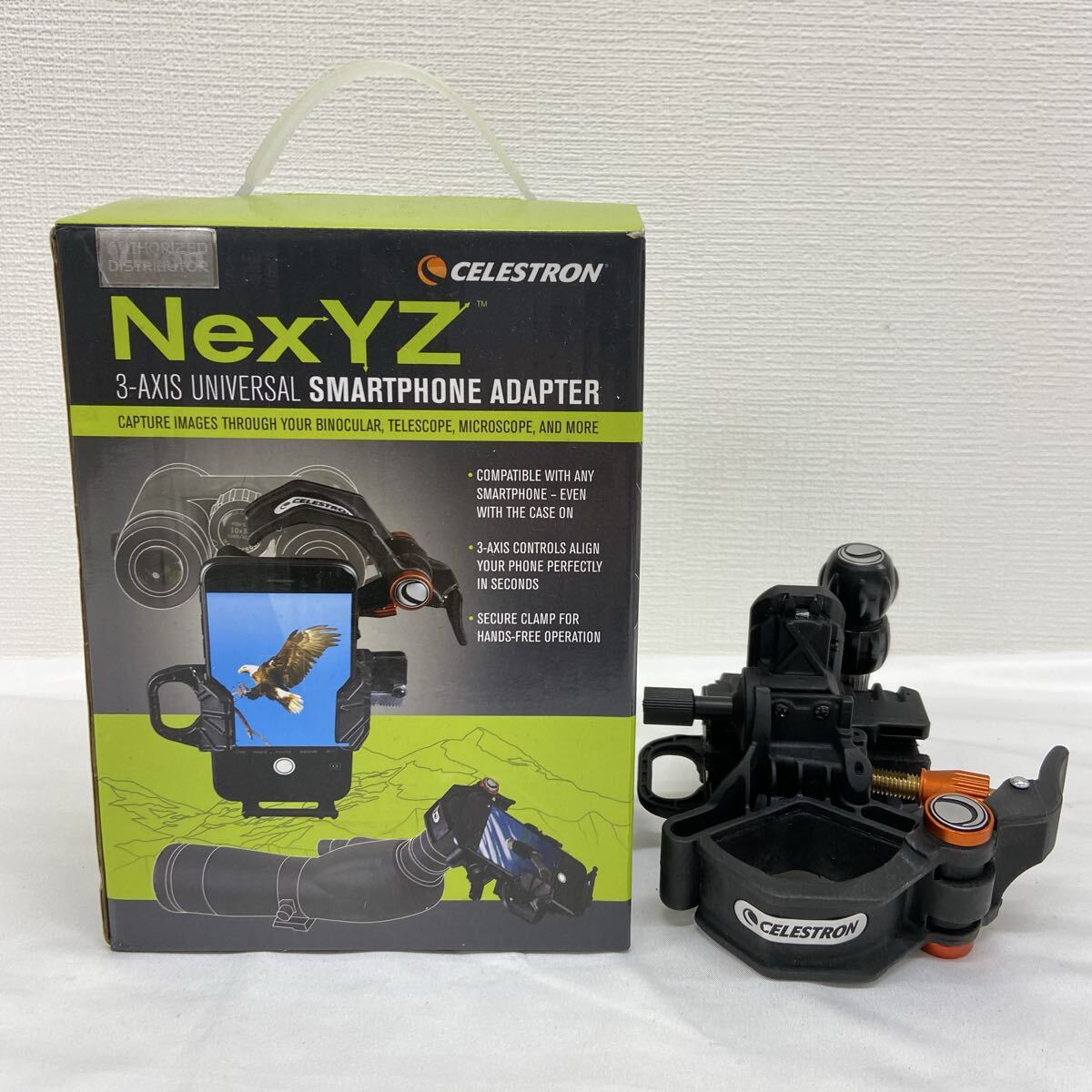 セレストロン Celestron NexYZ 3軸ユニバーサルスマートフォンアダプター 現状品