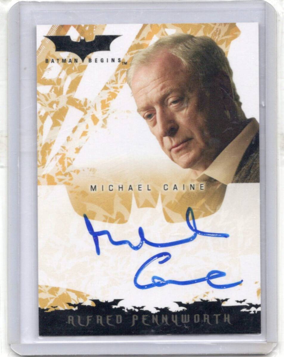 MICHAEL CAINE 名優マイケル・ケイン Autograph 直筆サインカード　バットマンビギンズ　新品ミント状態品