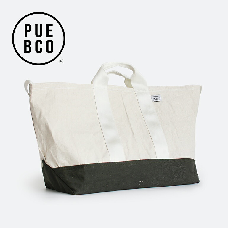 トートバッグ ショルダーバッグ 2way PUEBCO プエブコ ヴィンテージ生地 大きめ LAMINATED FABRIC x VINTAGE FABRIC BAG 60x30