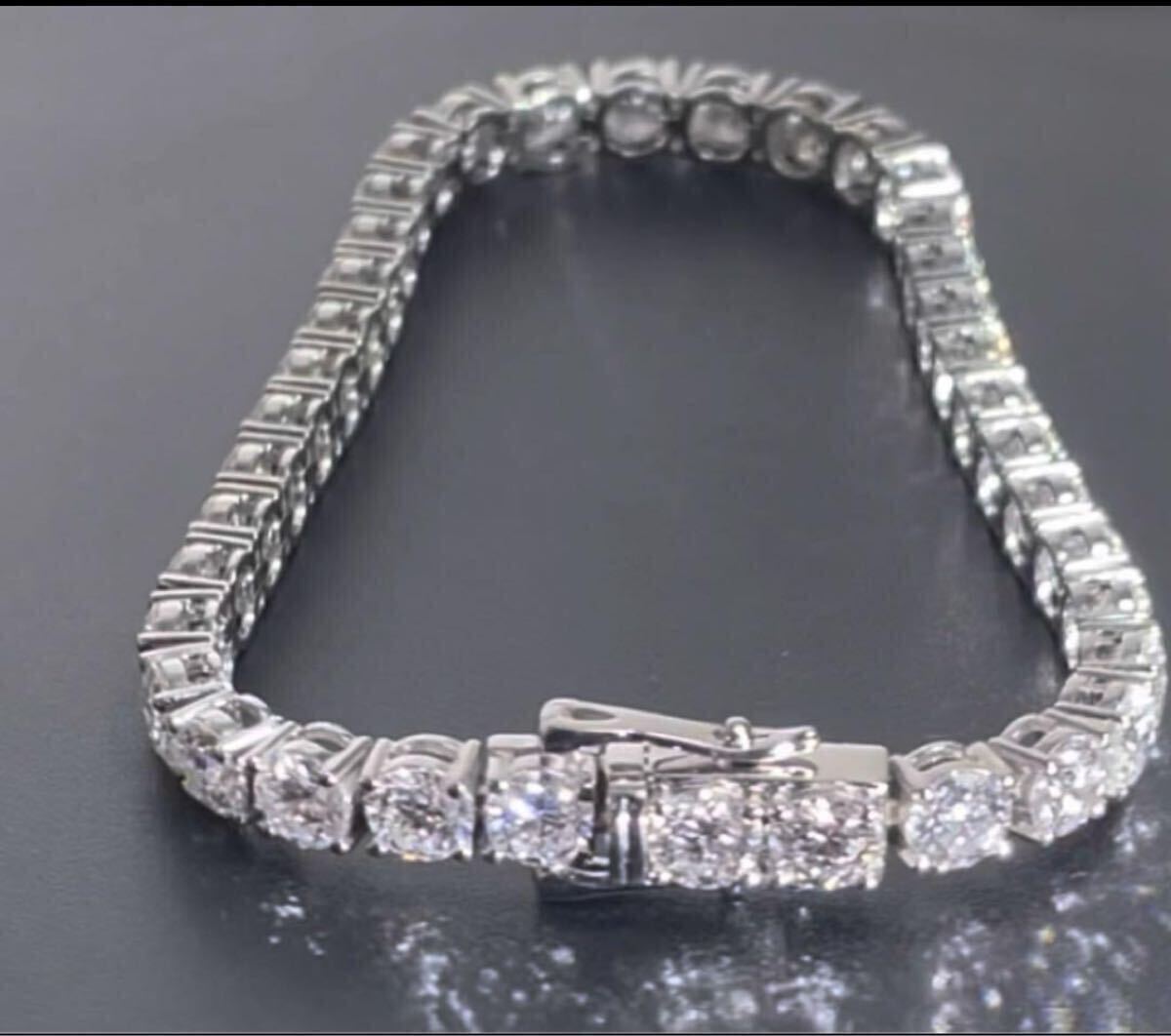 【受注制作】 PT950ラボグロウンダイヤ モンドブレス。11ct 38石 PT950製 総重量16g 証明書付