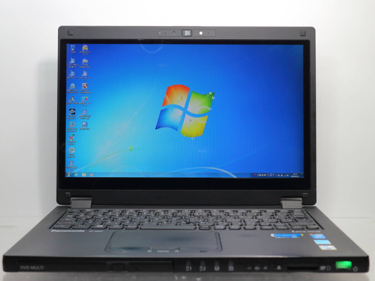 Panasonic Let’s note MX3(ブラック) CF-MX3HENBP/Core i7-4600U/8GBメモリ/SSD128GB/DVD/FHDタッチパネル/Windows7 リカバリ領域有 #0213