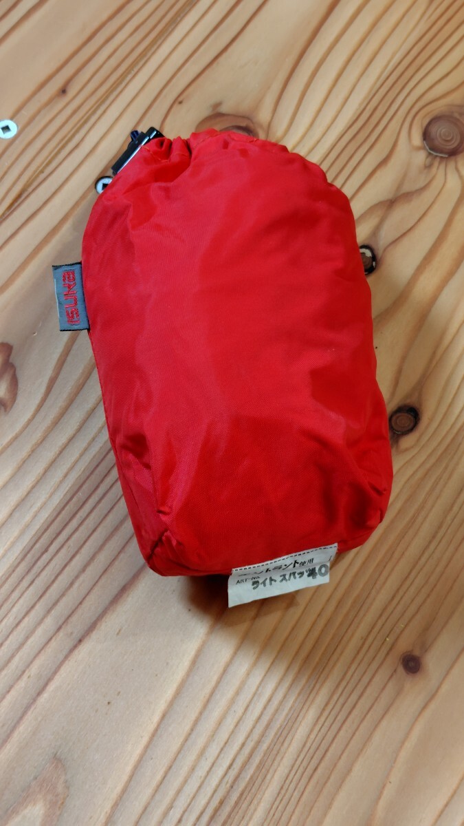 イスカ　ISKA 簡易スパッツ　軽登山用　赤　中古