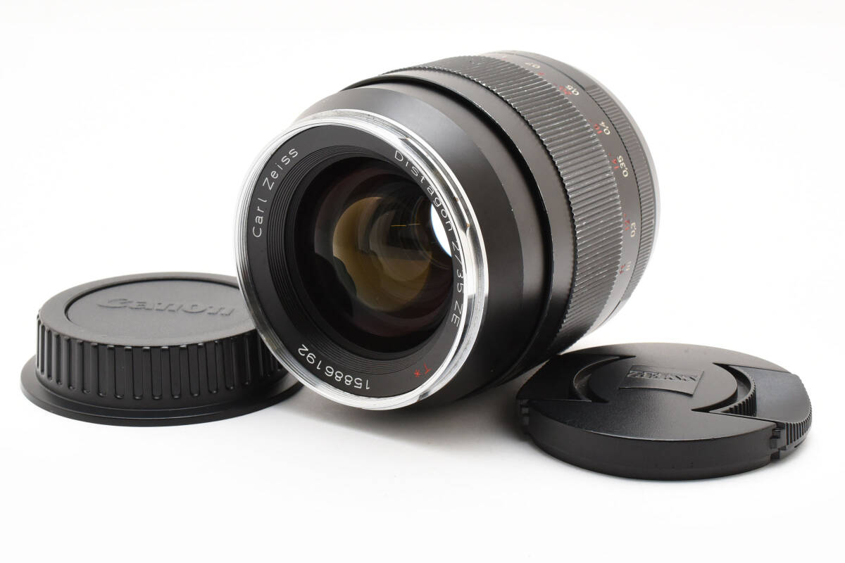 1円オークション★【光学極上】 Carl Zeiss Distagon T* 35mm F2 ZE / キヤノンEFマウント 【完動品】#2414360