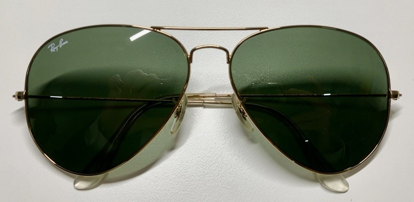 ●レイバン Ray-Ban サングラス B＆L ケース付き グリーンレンズ ヴィンテージ メタルフレーム ブランド メガネ