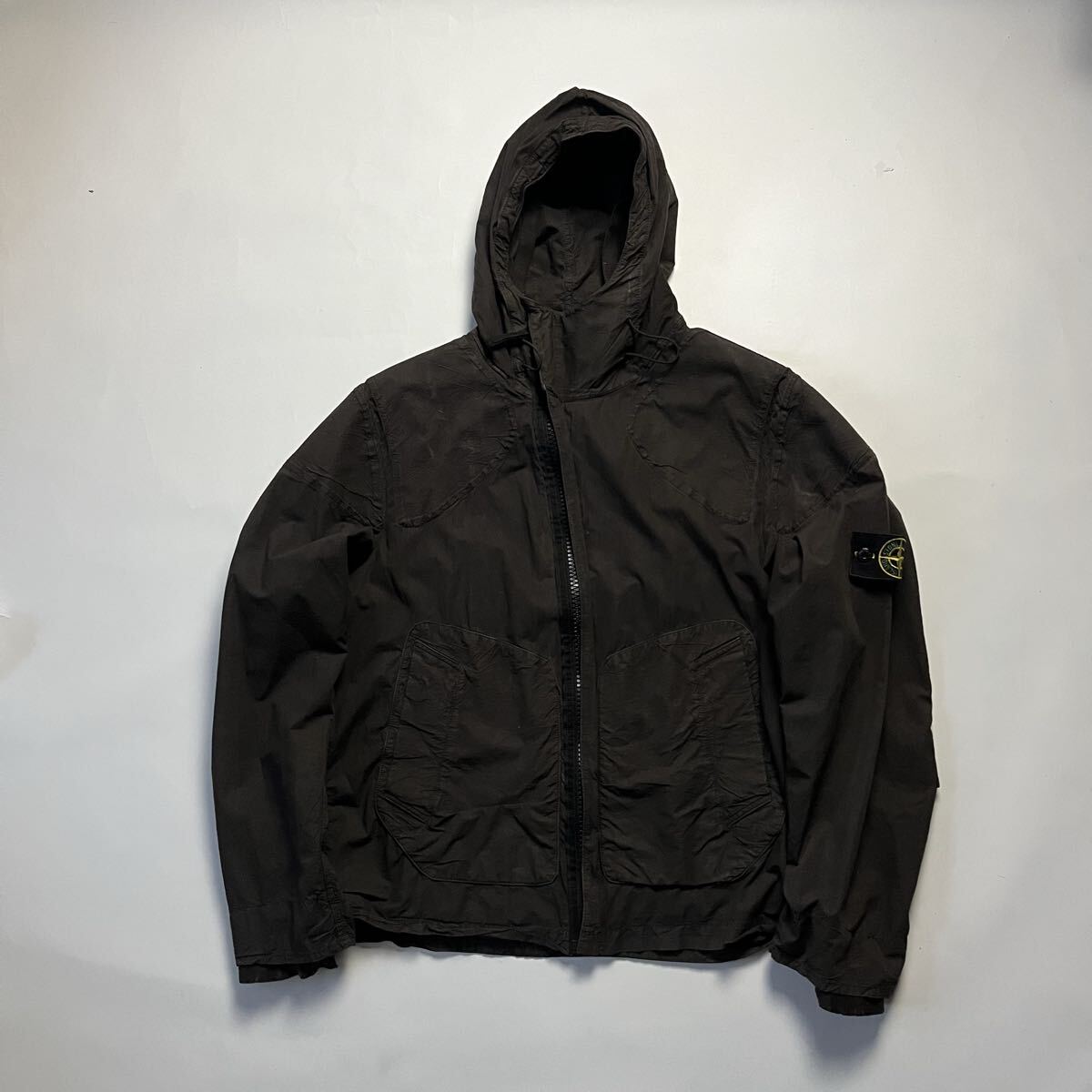 ストーンアイランド コンパス ガーメントダイ ナイロンジャケット パーカー L STONE ISLAND
