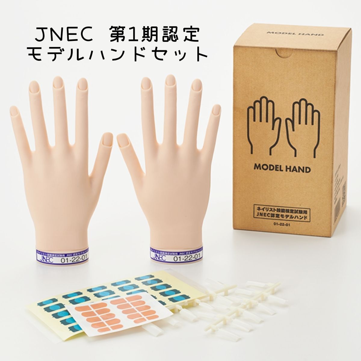 JNEC認定ハンド 滝川 STモデルハンドセット 右手 左手 両手セット 第1期認定モデルハンド 01-22-01 ネイリスト技能検定試験