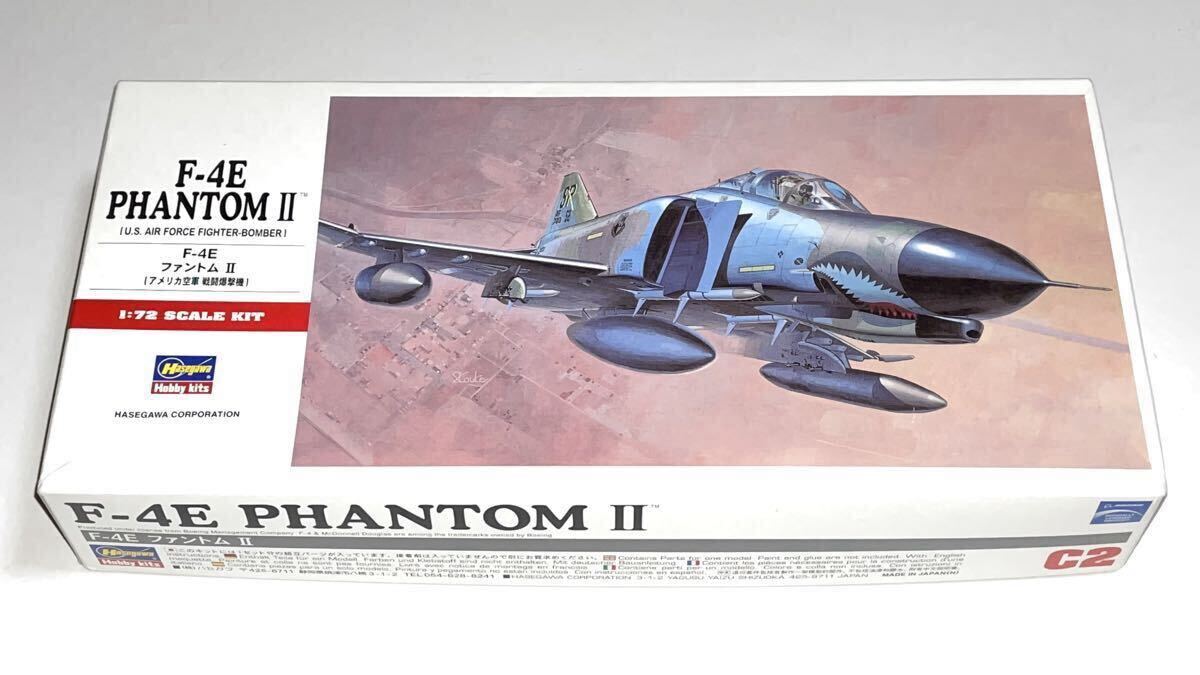 ハセガワ　00332 C2 1/72 F-4E ファントムⅡアメリカ空軍 戦闘爆撃機