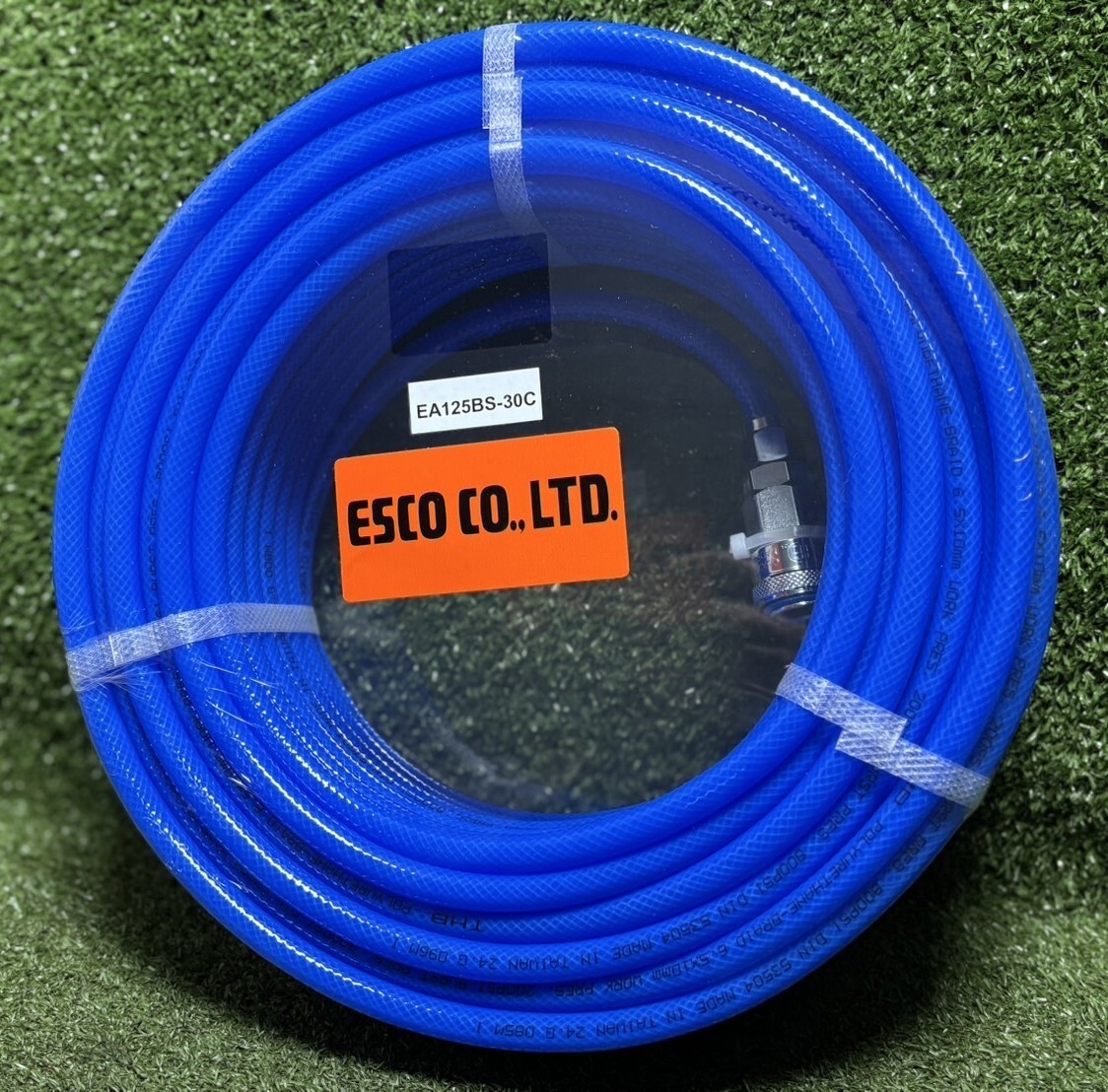 未使用品★ESCO エスコ 6.5/10.0mmx30m ウレタンホース(カプラー付) EA125BS-30C ※エアー/常圧 領収OK h209-8