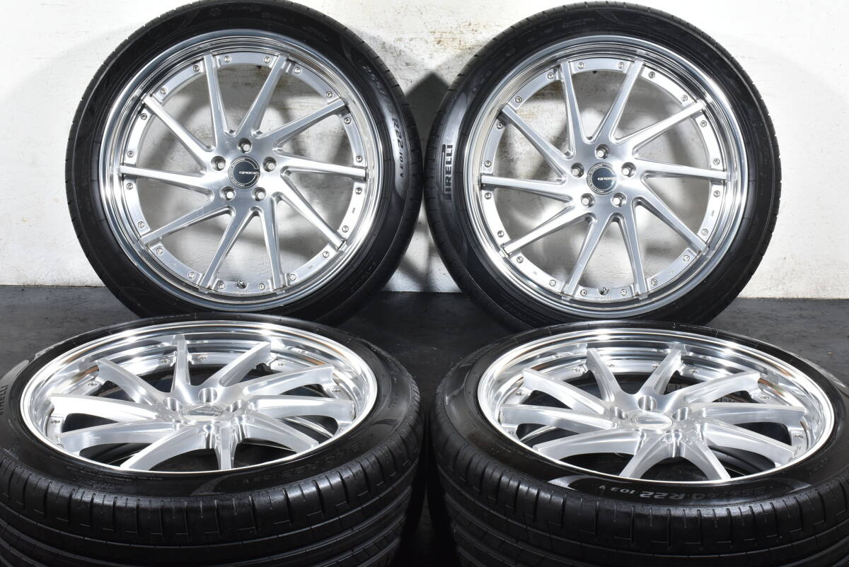 ☆WORK グノーシス CVS 22インチ☆PCD114.3 9J +40 9J +30☆ピレリ P-ZERO PNCS☆2024年製☆255/40R22☆レクサス RX☆