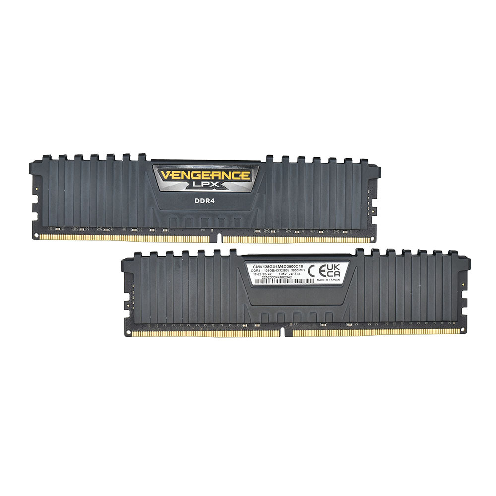 メモリ Corsair Vengeance LPX DDR4 3600 32GB 2枚 中古品 PC4-28800 合計64GB CMK128GX4M4D3600C18