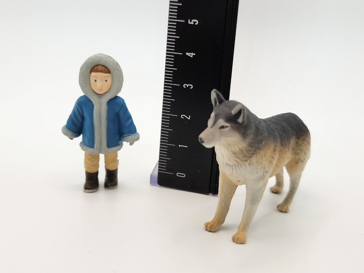 アニアAniaアニマルアドベンチャー フィギュア オオカミ(狼)＆少年 2点set[26B26検]wolf & boy Ania Takara Tomy Figure Collection
