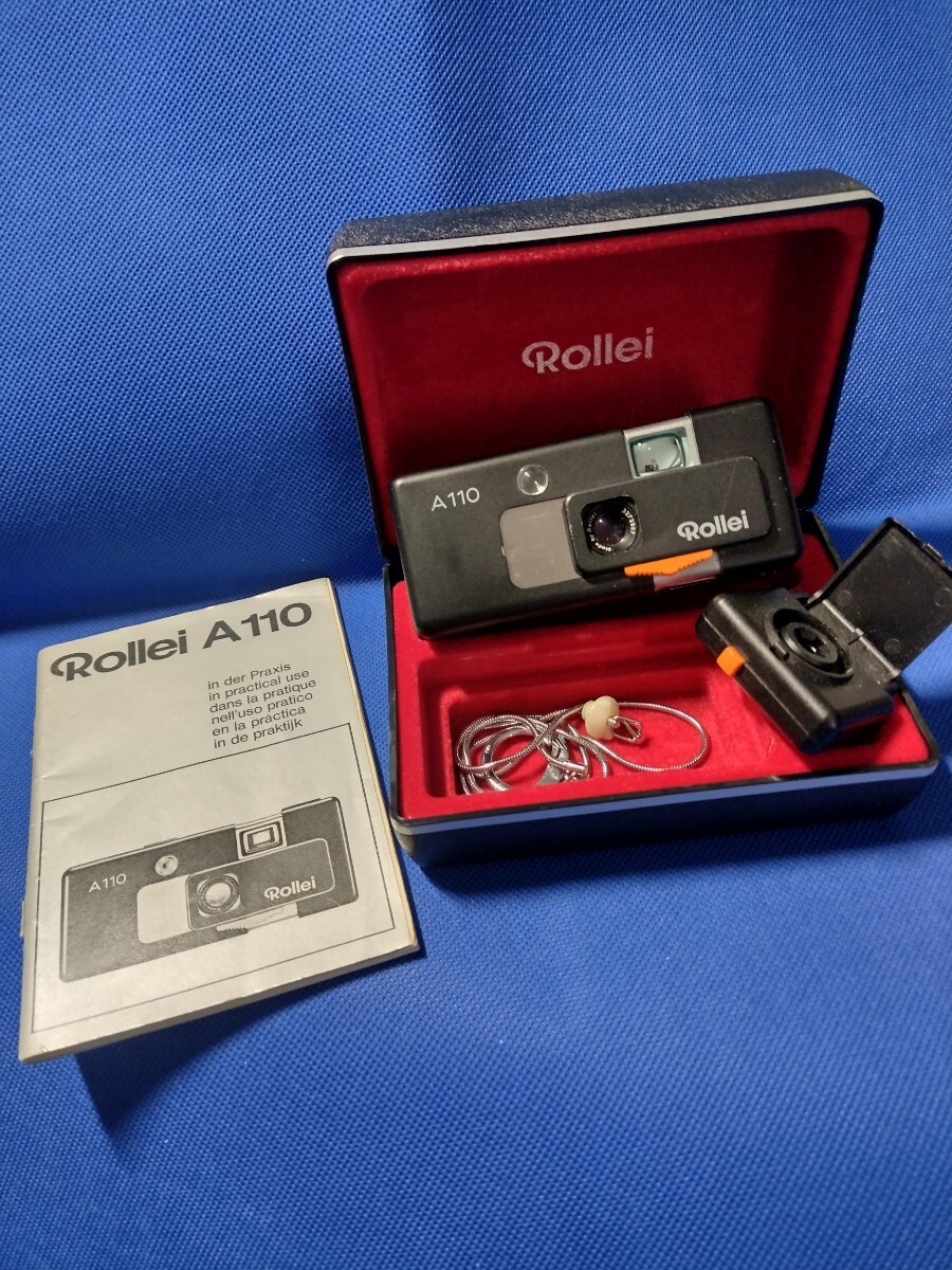 Rollei ローライ ポケットカメラ A110 フラッシュ、チェーン、マニュアル、函入